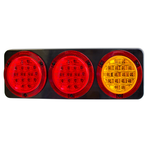 350 Series LED Combo Lamp - Stop / Tail / Indicator Black Base