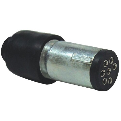Trailer Plug - Small Metal Round 7 Pin - 10 Pack