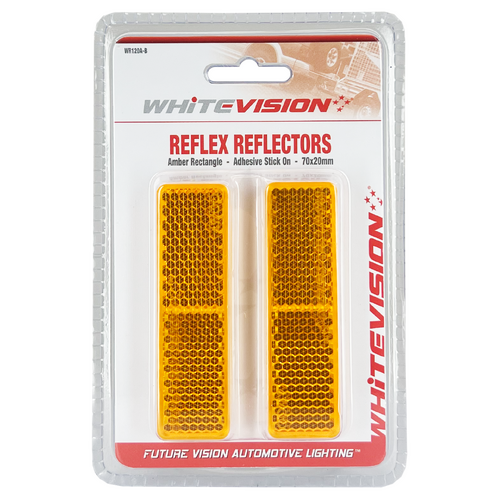 WR120 Series Amber Reflector Blister