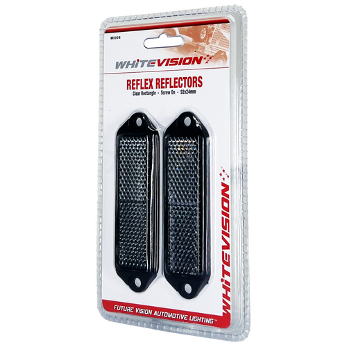WR121 Series Clear Reflector Black Base Blister