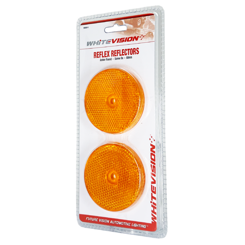 WR60 Series Round Amber Reflector Blister