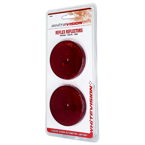 WR60 Series Round Red Reflector Blister