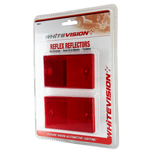WR6 Series Red Self Adhesive Reflector - Twin Pack Blister