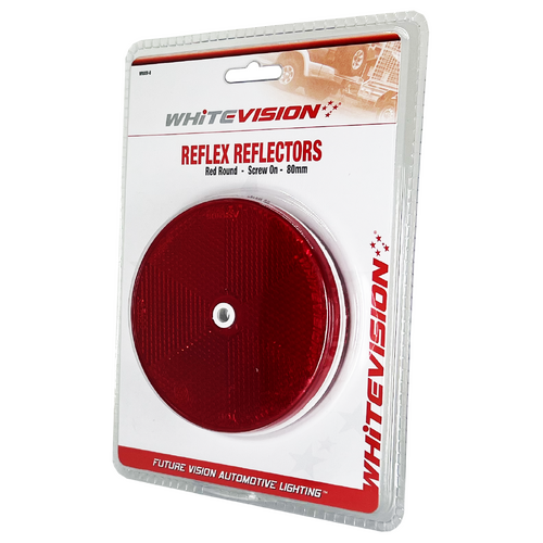 WR80 Series Round Red Delineator - Twin Pack Blister
