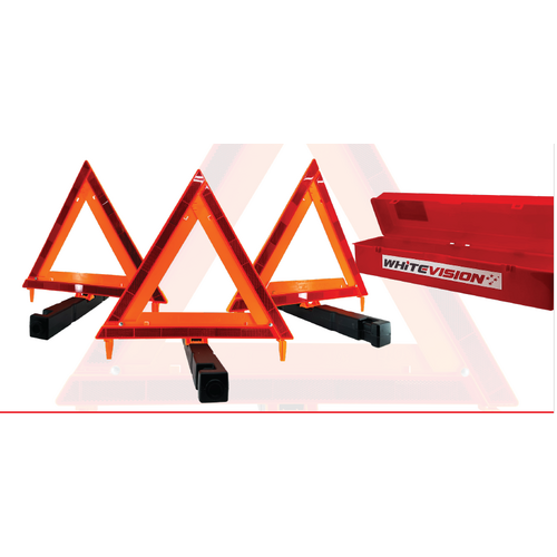 Safety Triangle Kit Pack of 3 With Case